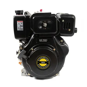 186FAE Moteur diesel monocylindre 13hp 4 temps avec démarrage électrique avec batterie