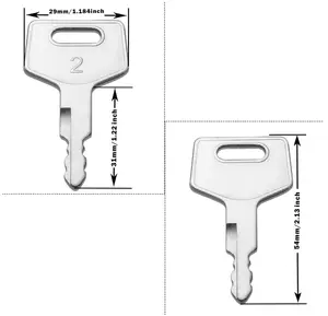 뉴 홀랜드 타케우치 굴삭기 중장비 키 케이스 미니 굴삭기 기계 점화 마스터 키에 맞는 Gehl Hitachi