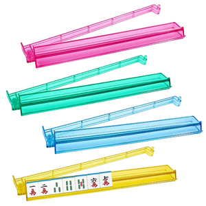 MeldVerse Luxury Mahjong Racks Pushers-All One American Style Durable Four-Color Acrylic Trays Integrated Arms Storage Bag - Product Image 2
