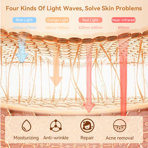 <span class=keywords><strong>Masque</strong></span> de <span class=keywords><strong>luminothérapie</strong></span> pour le visage à LED infrarouge <span class=keywords><strong>anti</strong></span>-<span class=keywords><strong>rides</strong></span> à usage domestique 830nm 630nm - Product Image 2