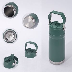 Custom Vacuum Insulated Stainless Steel Outdoor Sport Water <b>Bottle</b> 22oz 18 oz Water <b>Bottle</b> With Straw Lid and Portable Handle - Product Image 3