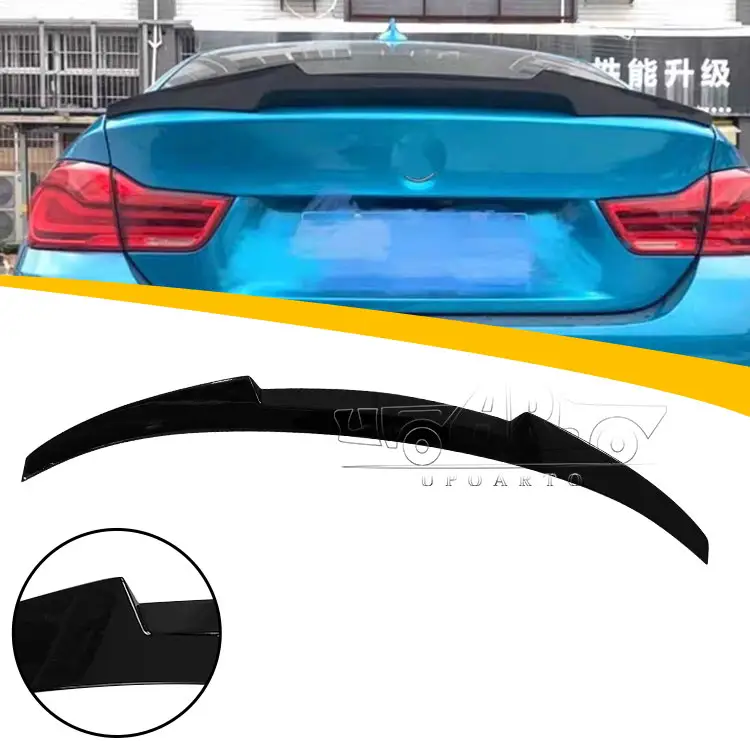 Modificado Auto Body Kit ABS Plástico De Fibra De Carbono M4 Spoiler Traseiro Para BMW Série 4 F36 428i 435i 440i Gran Coupe 2014-2021