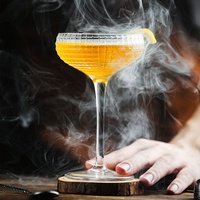 Gobelet à martini élégant en cristal de diamant de 5,5 oz, coupe à pied vintage, verres à cocktail