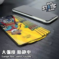 Protection d'écran en verre trempé 9H de qualité AAA antistatique pour 18 Pro/Max, design 3D Radian, antichoc, anti-rayures, pour téléphone portable