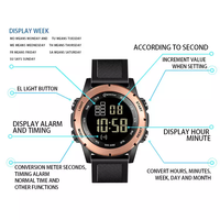 MINGRUI 8106GH Montres analogiques personnalisées en ABS, unisexes, résistantes à l'eau 50m, style dessin animé, sport, plongée, bracelet en caoutchouc