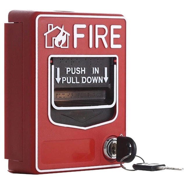 Conventional Manual Call Point Fire Alarm System Accessory Home Intelligent ABS Fire Pull Station