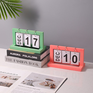 Calendario de escritorio perpetuo de madera Master Gu, adorno para el hogar, oficina o dormitorio, 16 de diciembre - Product Image 3