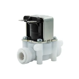 Meimeshuo — mini électrovanne à eau en plastique, 3/8 ", connexion rapide, 12v/24v 110v ac 220v ac, FPD360W
