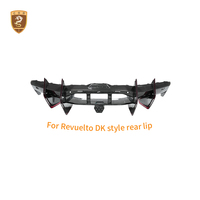 Diffuseur arrière en fibre de carbone sèche style DK, lèvre de pare-chocs arrière pour Lamborghini Revuelto, pièces de mise à niveau aérodynamique extérieures