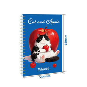 สมุดบันทึกของขวัญแบบกำหนดเอง ดีไซน์สร้างสรรค์ ลายการ์ตูน ปกแบบสันห่วง กระดาษหนา สำหรับนักเรียน แบบเส้นบรรทัดแนวนอน - Product Image 4