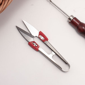 Lu Ban's Work Yarn <b>Scissors</b> Stainless Steel U-Shaped Thread Cutter For <b>Sewing</b> And Fishing Line Trimming - Product Image 3