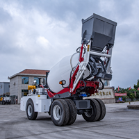 Camion malaxeur à béton autochargeur sur mesure de 1m3, mini malaxeur à béton pour petits projets