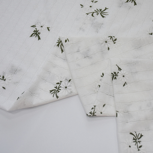 Jersey imprimé pigmenté 65% Polyester 35% coton doux jacquard tricot stretch tissu d'impression numérique pour enfants tissu - Product Image 6