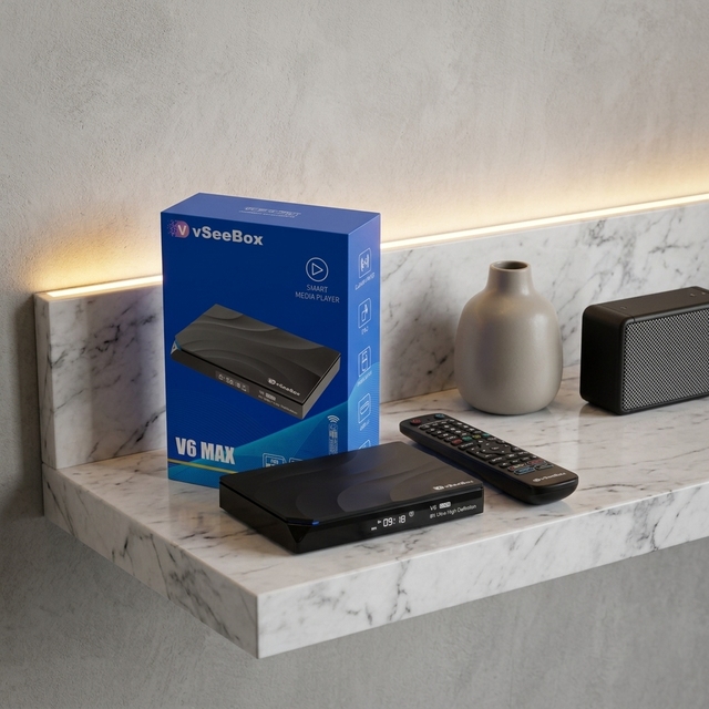 Free Vseebox V6 Plus 2027 Hot Lifetime 4gb Ram 64gb Rom 8K Ultra Streaming OTT Smart Android 12 TV Box with Voice Remote