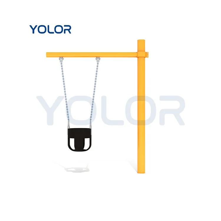 어린이 야외 PE 소재 풀 버킷 안전 시트 스윙, 1.8m 체인, 야외 놀이 장비용