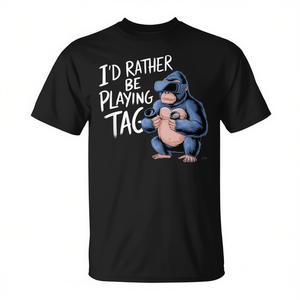 Preferiría estar jugando a Tag Vr Gaming Fun T-Shirt - Product Image 2
