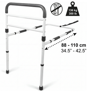Barandilla de Cama para Adultos con Patas (Altura del Marco de Cama de 26 a 41 cm), Barrera de Cama Acolchada para Adultos, Barandilla Protectora para Cama - Product Image 6