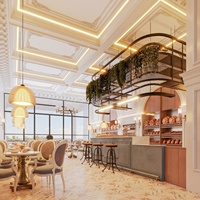 Aménagement intérieur de café, comptoirs de bar à café, vitrines pour salon de thé, présentoirs en verre, personnalisation complète de la décoration
