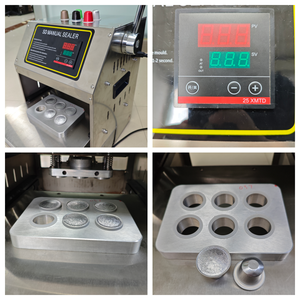 Máquina Selladora Manual de Alta Calidad para Cápsulas de Café, Selladora de Cápsulas de 38 mm de Diámetro y 15 ml, Sella 6 <span class=keywords><strong>a</strong></span> la Vez para Cápsulas de Café K Cup - Product Image 6