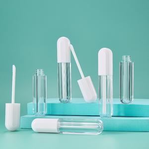 Emballage de rouge à lèvres vide personnalisable de haute qualité, en plastique transparent carré, avec bouchon à vis, diamètre 20-24,9 mm, impression UV - Product Image 1