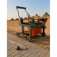 Machine à blocs mobiles diesel QMR4-45, petit équipement de fabrication de briques en béton pour les projets de démarrage de chantiers agricoles
