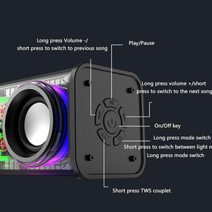 Mini haut-parleur Bluetooth <span class=keywords><strong>sexy</strong></span> sans fil RVB Light avec 2 haut-parleurs pour la fête à la maison - Product Image 6