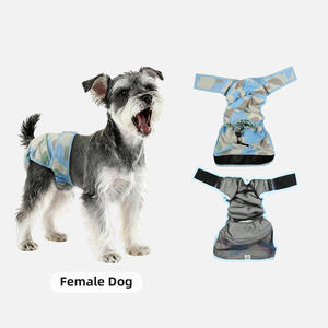 थोक वाटरप्रूफ मुद्रित कपड़े पुनः प्रयोज्य धोने योग्य भारी अवशोषण माइक्रोफाइबर पिल्ला डायपर रैप पेट बैंड कुत्तों के लिए - Product Image 1