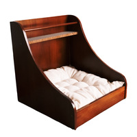 Lit pour chat vintage universel, petit lit de rangement pour animaux de compagnie, cage pour chat de magasin d'animaux, canapé danois chaud pour l'hiver et toutes les saisons