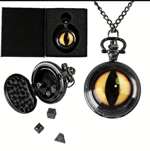 (7 יחידות) שעון כיס מעטפת <span class=keywords><strong>Dragon</strong></span> Eye Dice סט מיני קוביות - קוביות מתכת פוליהדרליות למשחקי שולחן - Product Image 4