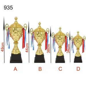 Yiwu Bộ sưu tập thể thao chuyên nghiệp danh hiệu kim loại vàng bạc và đồng Trophy giải thưởng bán buôn vàng bạc và đồng Trophy