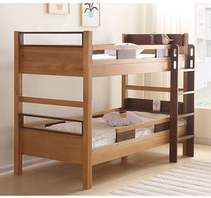 Diseño moderno Seguridad Bebé Haya Pino Madera Cama de noche <span class=keywords><strong>Cuna</strong></span> Gemelos Litera - Product Image 3