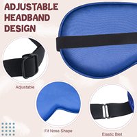 Masque de sommeil occultant en soie OEM, doux et respirant, cadeau promotionnel, logo personnalisé, boîte blanche pour vente en gros