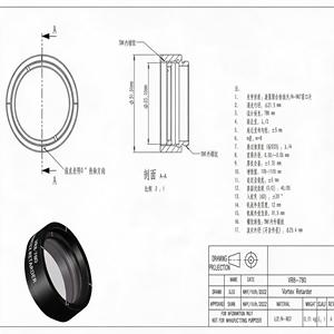 แผ่นเวฟเพลทโพลิเมอร์วอร์เท็กแบบครึ่งคลื่น LBTEK VR8-780 True Zero Order ความยาวคลื่น 780 นาโนเมตร  ผลิตจากคริสตัลเหลว LCP BK7 SM1 พร้อมเลนส์ท่อแบบออปติคอล OAM - Product Image 2