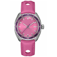 Montre à quartz personnalisée Slonton avec mouvement Seiko montre-bracelet à breloque multicolore en cristal de saphir pour femme