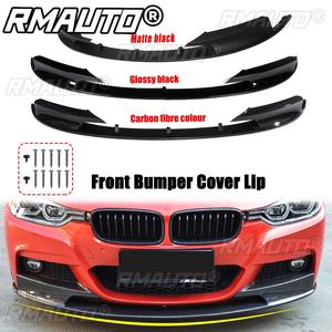 F30 Lip MP Style Real Carbon Fiber Front Bumper Lip Spoiler <b>Splitter</b> Body Styling Kit for BMW F30 F31 2012-2018 Car Accessories - Product Image 1
