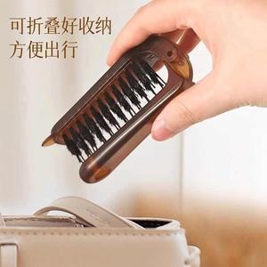 Cepillo para el cabello plegable de cerdas de jabalí, rectangular, de plástico, plegable, para peinar rizos y dar volumen - Product Image 4