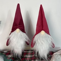 Housses de bouteilles de vin de Noël, décorations de Noël, 6 couleurs, housses de bouteilles de vin en velours sans visage, décorations de table pour le Nouvel An