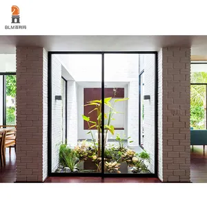 Customizable Luxury Prefabricated Conservatory Minimalist Design Sunroom Greenhouse Windproof Glass Garden Structure