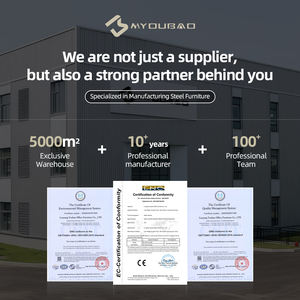 Armoire de rangement en métal verrouillable, armoire à dossiers avec étagères réglables pour la maison, le garage - Product Image 6