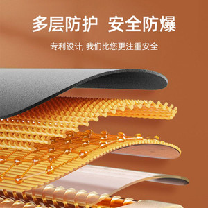 Calentador de Manos Recargable Zhigao, Botella de Agua Caliente Eléctrica Gris con Doble Asa, Material de Felpa, Funciona con Batería - Product Image 5