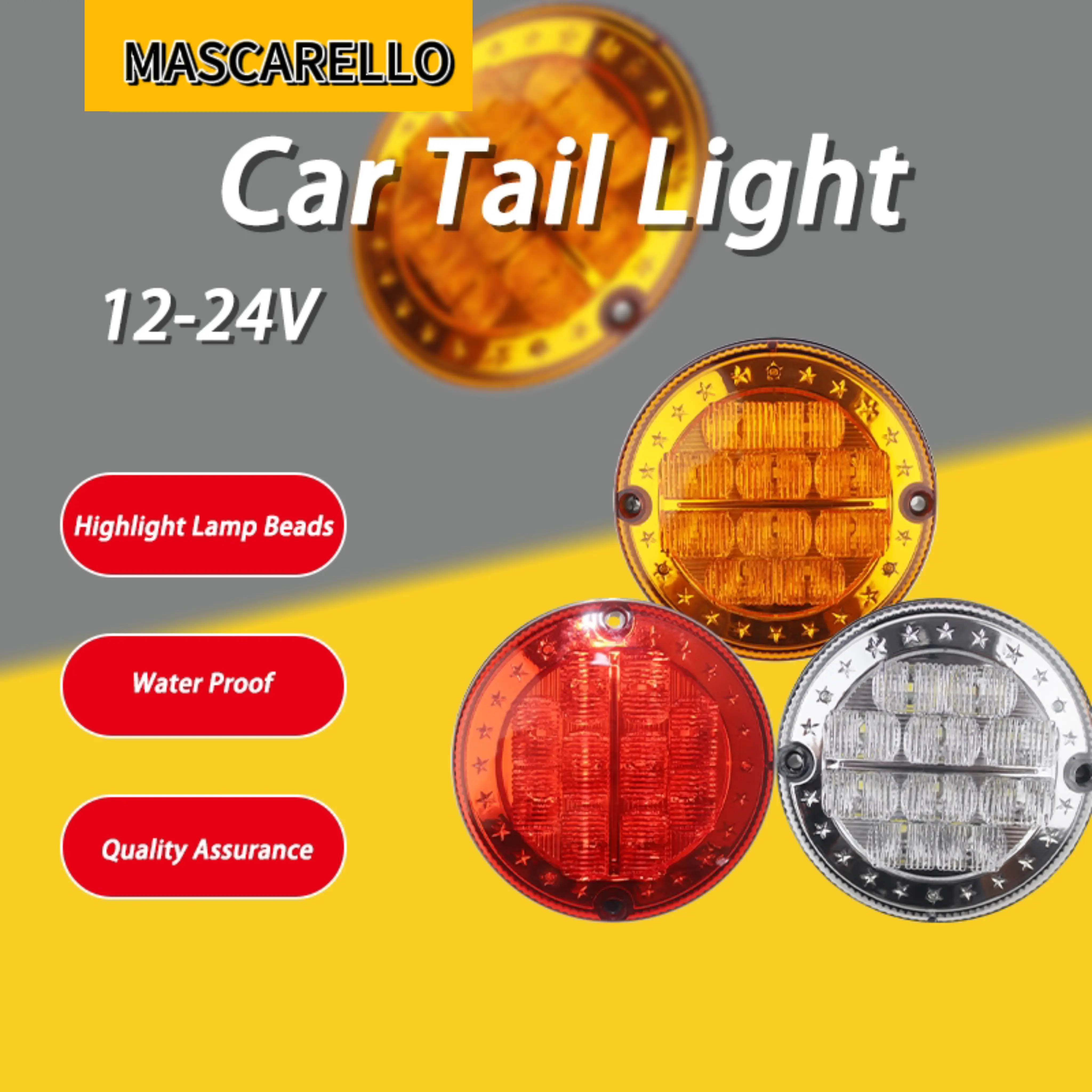 Nouvelles pièces de camion LED feux arrière de voiture compatibles avec Trucklite 24V Volta Universal