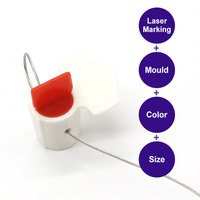 Sceau de sécurité en plastique torsadé TX-MS202 pour compteurs électriques et d'eau avec fils en acier