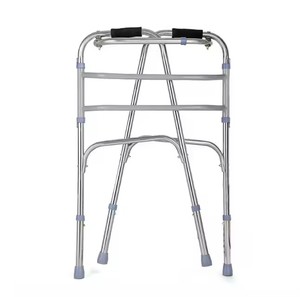 Anziani deambulatori trattamento di riabilitazione assistita deambulatore in acciaio inossidabile ausili per camminare pieghevoli per anziani - Product Image 3