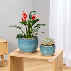 Grands pots à fleurs en céramique pour bureaux et balcons - Design moderne et écologique pour plantes grimpantes et succulentes - Direct Usine - Product Image 2