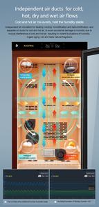 Raching C600A Armoire à cigares électronique de grande capacité 2500-3000 Capacité de cigares avec bois de cèdre - Product Image 6