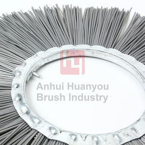 Vente chaude PP/fils d'acier gaufrette balayeuse gouttière balai route neige balayage <span class=keywords><strong>brosse</strong></span> - Product Image 4