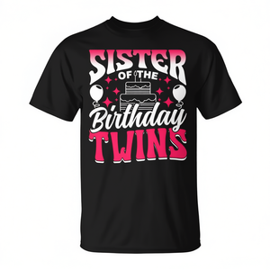 Camiseta Divertida y Festiva para Hermanas que Celebran Cumpleaños Juntas - Diseño Adorable para Ocasiones Promocionales - Product Image 2