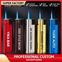 Briquet jetable en plastique, corps brillant 5 couleurs avec capuchon métallique doré, vente en gros, logo personnalisé OEM