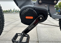 Vélo électrique à pneus larges pour adultes avec moteur central Bafang 48V 1000W, freins à disque hydrauliques 8 vitesses, double suspension