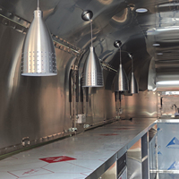 Remorque de food truck homologuée, cuisine mobile entièrement équipée, certifiée CE, DOT, NSF, chariot à café, pizza, glaces pour les États-Unis et l'Australie